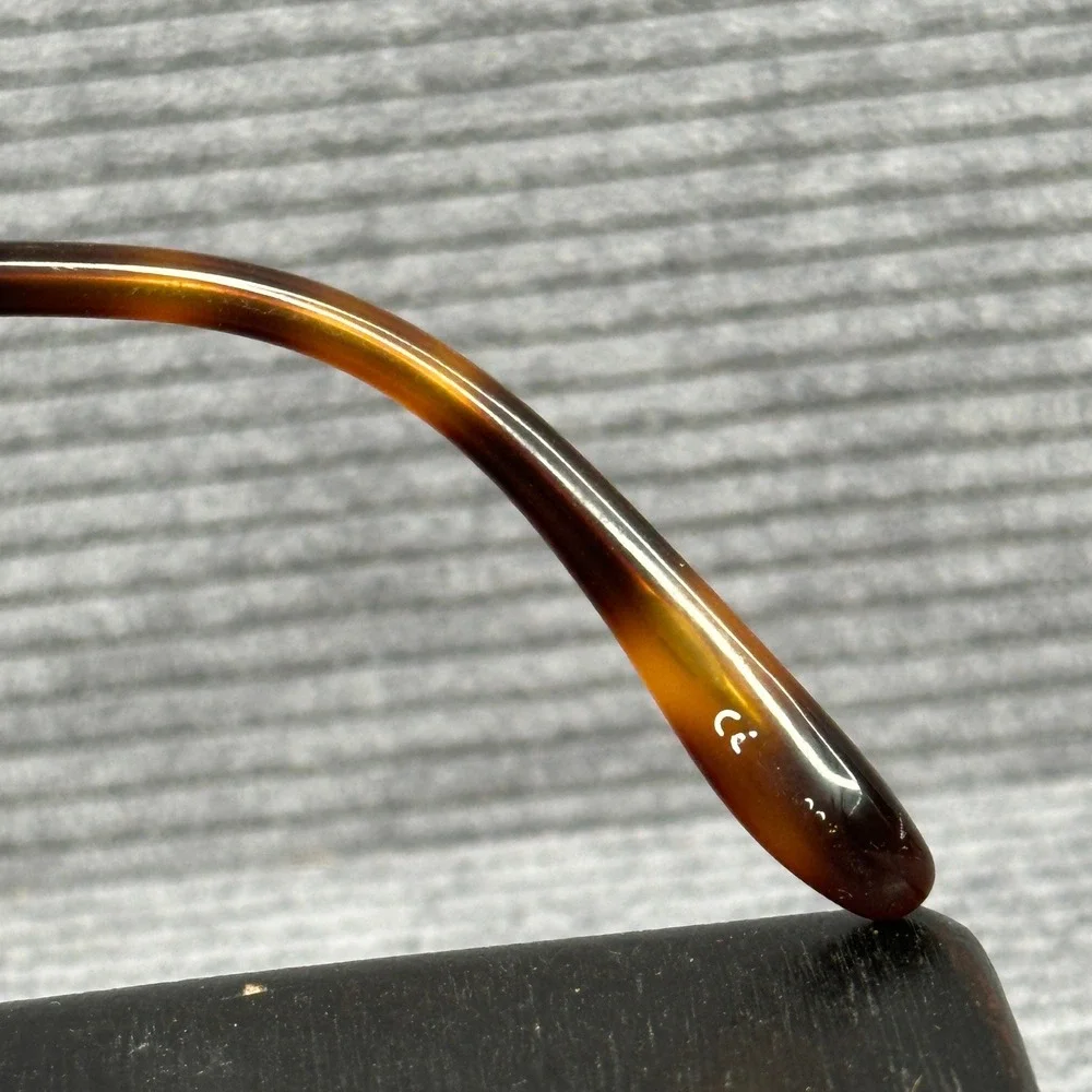 Badgley Mischka Penjen Brown Tortoise Round Eyeglasses 51-21-145 Y2k
